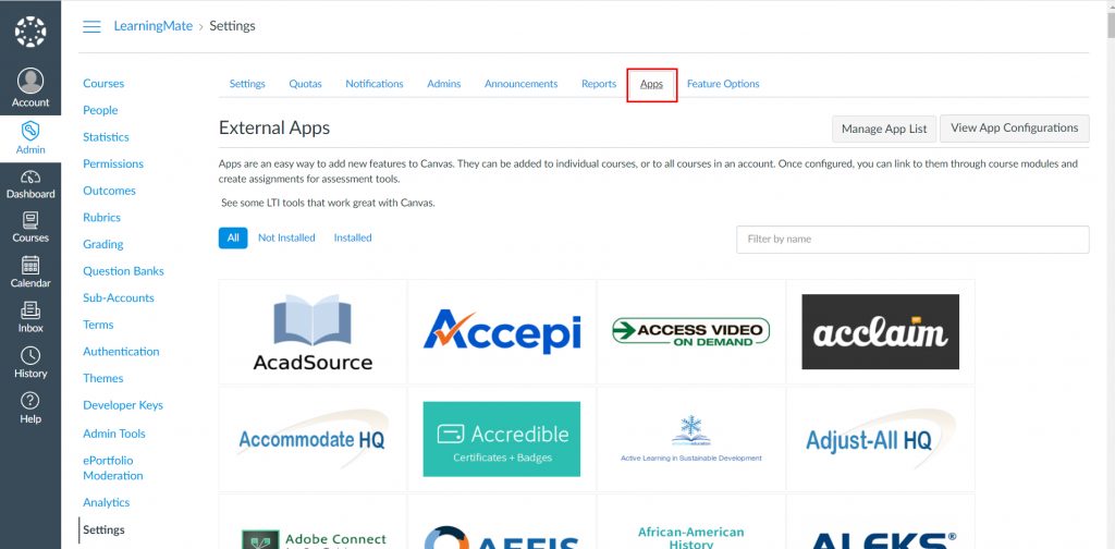 Configuring LTI 1.3 on Canvas LMS Help Center